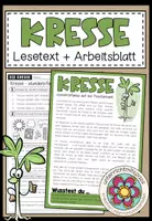 Vorschau - Arbeitsblätter - KRESSE - Lesetext + Arbeitsblatt - Deckblatt