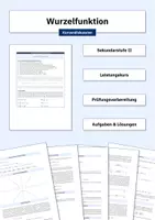 Vorschau - Arbeitsblätter - Kurvendiskussion (Funktionenschar | Wurzelfunktion) - Deckblatt