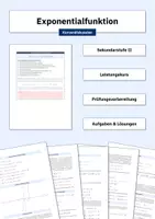 Vorschau - Arbeitsblätter - Kurvendiskussion (Funktionenschar | Exponentialfunktion) - Deckblatt