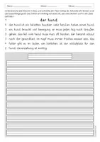 Vorschau - Arbeitsblätter - Abschreibtexte - Nomen erkennen - Haustiere - Seite 1