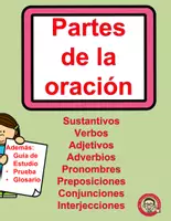 Vista previa - Hojas de trabajo - Las Partes de la Oración: Guía Completa con Ejercicios y Evaluación - Portada