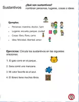 Vista previa - Hojas de trabajo - Las Partes de la Oración: Guía Completa con Ejercicios y Evaluación - página 2