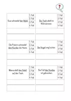 Vorschau - Arbeitsblätter - 4 Fälle richtig erfragen (männliche Nomen) - Seite 1