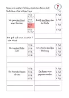 Vorschau - Arbeitsblätter - 4 Fälle richtig erfragen (männliche Nomen) - Seite 2