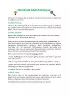 Vorschau - Arbeitsblätter - Materialpaket Großstadtlyrik - Seite 1