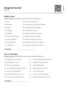 Vorschau - Arbeitsblätter - Aung San Suu Kyi (Infotext und Übungen) - Seite 1