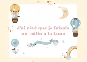 Aperçu - Autre type de ressources - Kamishibai " J'ai rêvé que je faisais un câlin à la lune " - Page de couverture