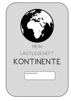 Vorschau - Arbeitsblätter - Lautleseheft: Die Kontinente. Das (laute) Vorlesen und Lesen üben! - Seite 1