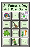 Aperçu - Jeux - St. Patrick's Day A-Z - Pairs Game (Ireland) - Page de couverture
