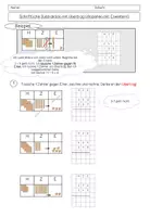 Vorschau - Arbeitsblätter - Schriftliche Subtraktion Einführung mit Übertrag - Deckblatt