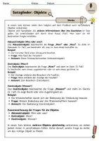 Vorschau - Arbeitsblätter - Satzglieder-Die Objekte - Seite 1