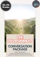 Vorschau - Anderer Materialtyp - The Environment- Middle School Conversation Starters Package - Deckblatt