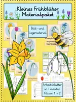 Vorschau - Stationenlernen - Frühblüher Materialpaket für Klasse 1/2 - Deckblatt