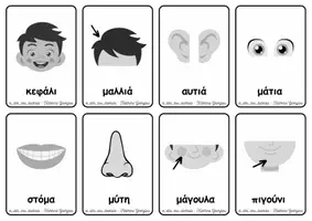 Προεπισκόπηση - Flashcards - Κάρτες ανάπτυξης λεξιλογίου με θέμα τα Μέρη του σώματος - Σελίδα 2