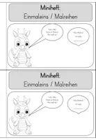 Vorschau - Arbeitsblätter - Miniheft Einmaleins – Malreihen festigen im Mathematikunterricht - Seite 1