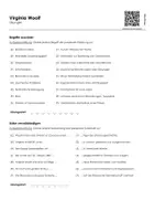 Vorschau - Arbeitsblätter - Virginia Woolf (Infotext und Übungen) - Seite 1