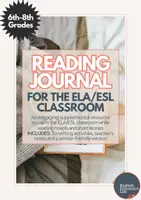 Vorschau - Unterrichtsreihen - Reading Journal- English Language Arts - Deckblatt