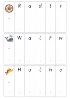 Vorschau - Fördermaterial/Inklusion - Buchstabenfächer einfache und schwierige Wörter - Seite 2