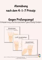 Vorschau - Anderer Materialtyp - Atemübung gegen Prüfungsangst - Deckblatt