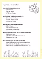 Vorschau - Arbeitsblätter - Der fleißige Hase Hoppel - Lesen, Schreiben, Malen - 3.Klasse - Seite 2