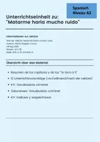 Vorschau - Unterrichtsreihen - Unterrichtseinheit zur Lektüre Matarme haría mucho ruido - Deckblatt