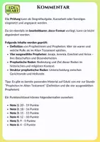 Vorschau - Test - Leistungsnachweis: Prophetinnen und Propheten (Religion 8) - Seite 2