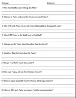Vorschau - Arbeitsblätter - Film: "Peter Hase 2 - Ein Hase macht sich vom Acker (2021)" Fragen + Aktivitäten Rätsel mit Lösungen - Seite 1