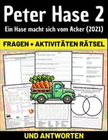 Vorschau - Arbeitsblätter - Film: "Peter Hase 2 - Ein Hase macht sich vom Acker (2021)" Fragen + Aktivitäten Rätsel mit Lösungen - Deckblatt