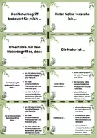 Vorschau - Fördermaterial/Inklusion - Naturbegriff Definition-zweifach Differenzierungskärtchen - Seite 2