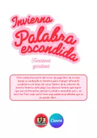 Vista previa - Juegos / Gamificación - Palabras escondidas - INVIERNO - Portada