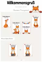 Vorschau - Anderer Materialtyp - Classroom-Management: Willkommensgruß zur Einschulung deiner Fuchsklasse - Deckblatt