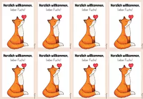 Vorschau - Anderer Materialtyp - Classroom-Management: Willkommensgruß zur Einschulung deiner Fuchsklasse - Seite 2