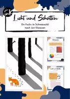 Vorschau - Unterrichtsreihen - Licht & Schatten - Fuchs im Schneewald - Deckblatt