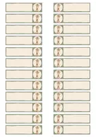 Vorschau - Mal- und Bastelvorlagen - Giraffenklasse- Klammerschild, Namensschild - Seite 1