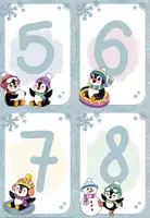 Vorschau - Stationenlernen - Stationenkarten (bis zu 12 Stationen) - winterliche Pinguine - Seite 3
