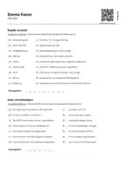 Vorschau - Arbeitsblätter - Donna Karan (Infotext und Übungen) - Seite 1