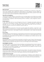 Vorschau - Arbeitsblätter - Tom Ford (Infotext und Übungen) - Deckblatt