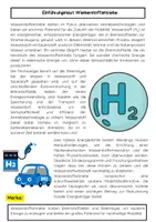 Vorschau - Arbeitsblätter - Wasserstoffantriebe, Brennstoffzelle ,Elektrolyse und Alternative Antriebstechnologien - Seite 1