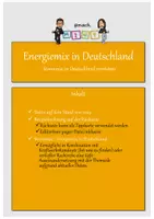 Vorschau - Arbeitsblätter - Energiemix / Strommix in Deutschland - Deckblatt