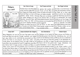 Vorschau - Arbeitsblätter - Ostern Leporello (2-fach differenziert) - Seite 1