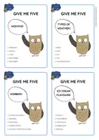 anteprima - Giochi - Brown Owl's GIVE ME FIVE game cards - Pagina 2