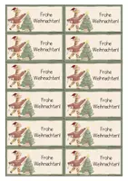 Vorschau - Mal- und Bastelvorlagen - Giraffenklasse- Weihnachtskärtchen, Geschenkanhänger - Seite 1