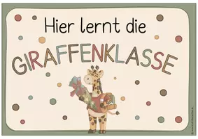 Vorschau - Poster - Giraffenklasse- Türschild/ Klassenschild - Seite 2