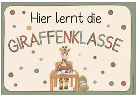 Vorschau - Poster - Giraffenklasse- Türschild/ Klassenschild - Seite 3