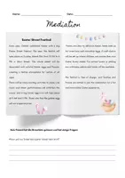 Vorschau - Arbeitsblätter - Mediation Easter Street Festival Englisch 7. Klasse - Deckblatt