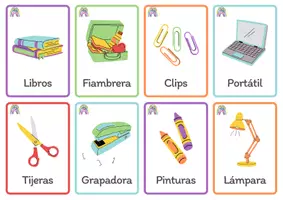 Vista previa - Tarjetas / Manipulativos - TARJETAS DE VOCABULARIO - página 1