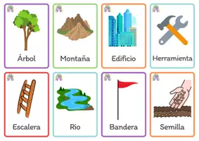 Vista previa - Tarjetas / Manipulativos - TARJETAS DE VOCABULARIO - página 2