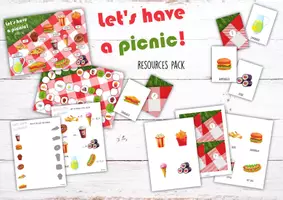 zapowiedź - LET’S HAVE A PICNIC! – ZESTAW MATERIAŁÓW DO DRUKU - obwoluta