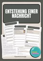Vorschau - Stundenentwürfe - Entstehung einer Nachricht - Medienwelt - Deckblatt