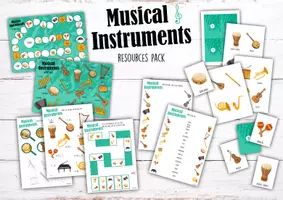 zapowiedź - MUSICAL INSTRUMENTS – ZESTAW MATERIAŁÓW DO DRUKU - strona 1